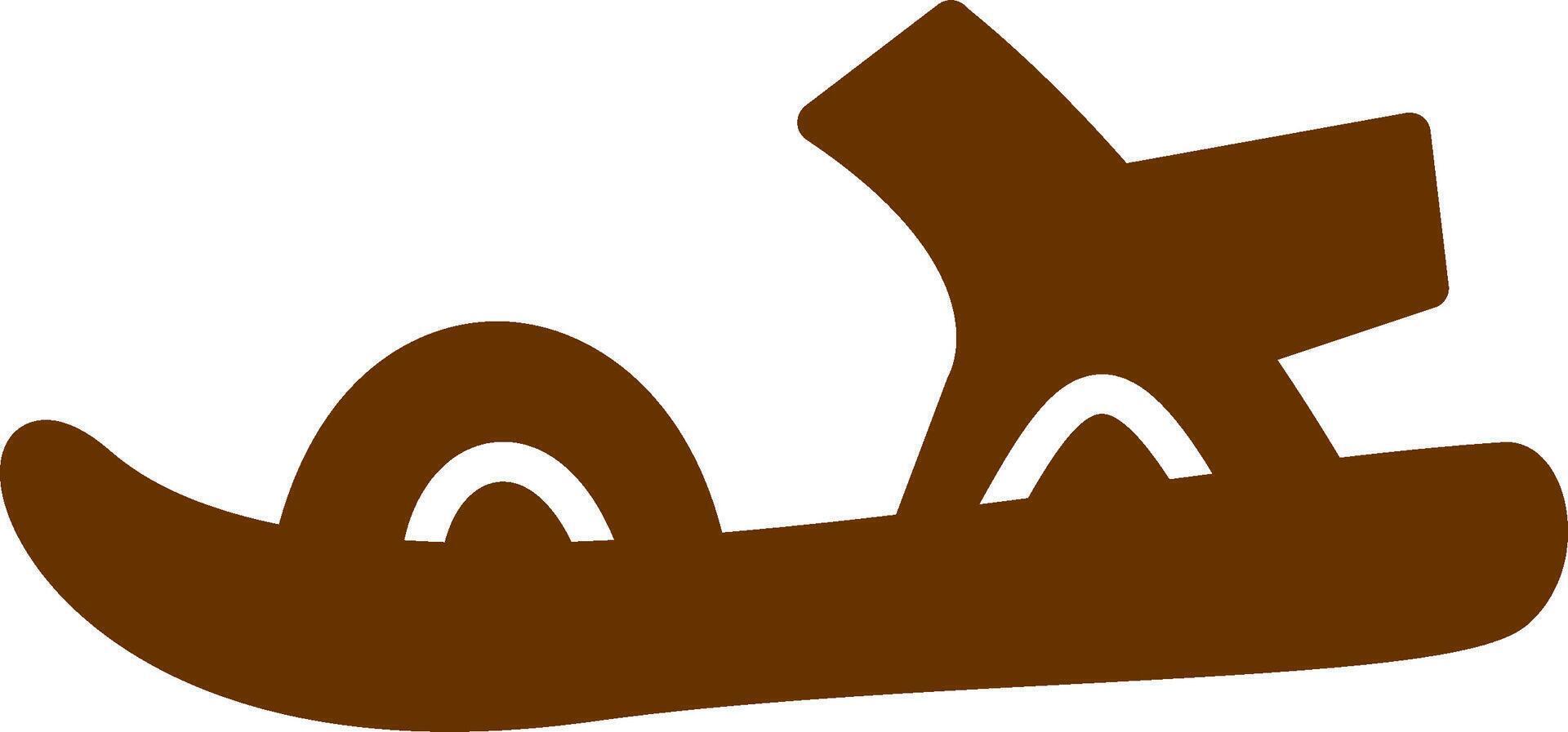 Stylish Sandals Vector Icon