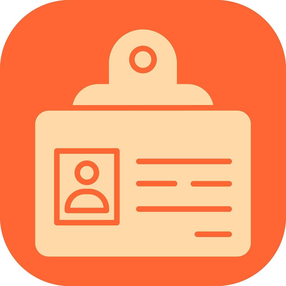 Identification Badge Vector Icon
