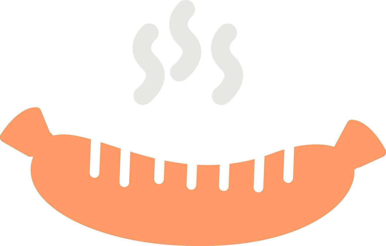 Hot Sausage Vector Icon