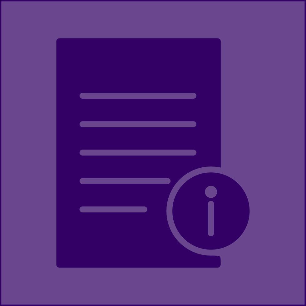Information Document Vector Icon