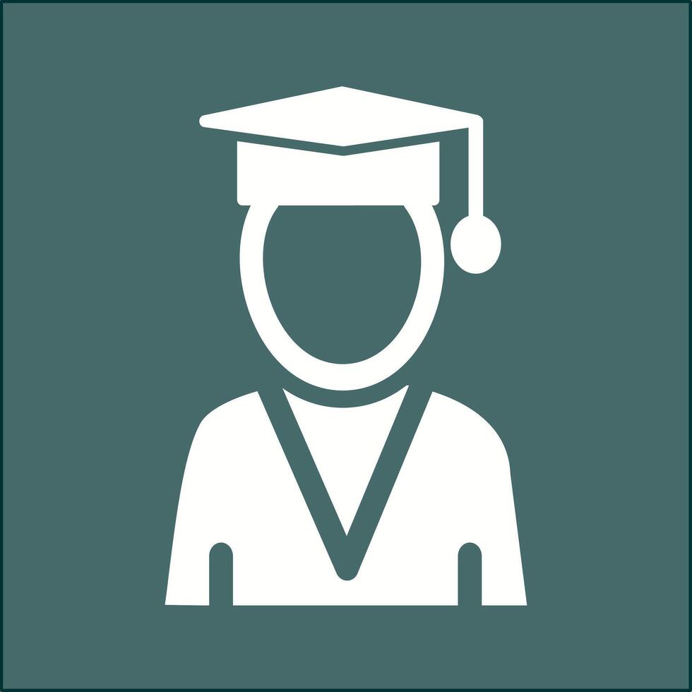 masculino graduado vector icono