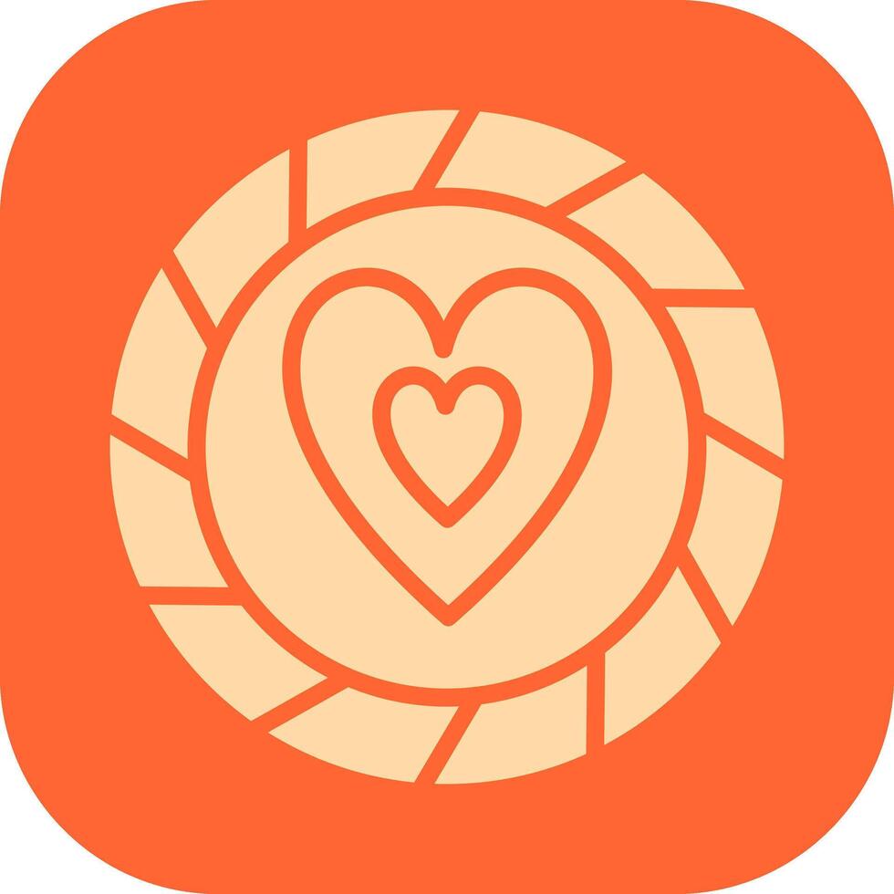 Heart Chip Vector Icon