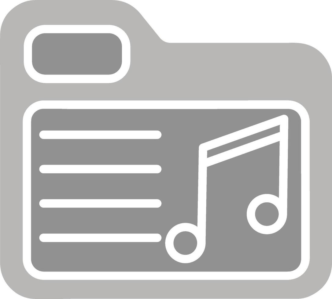 Music Folder Vector Icon