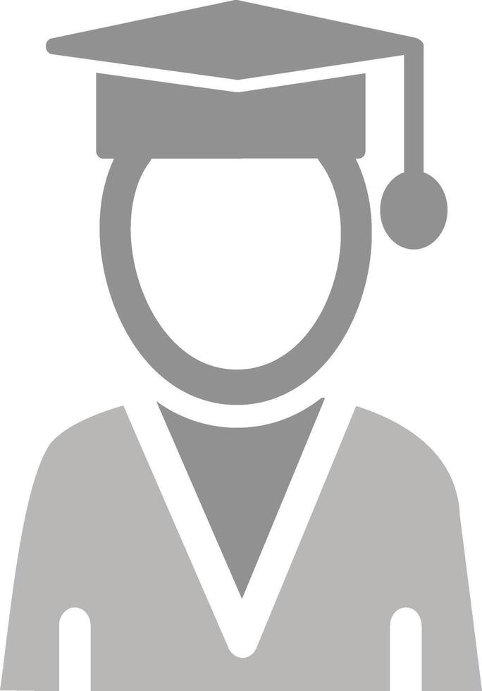 masculino graduado vector icono