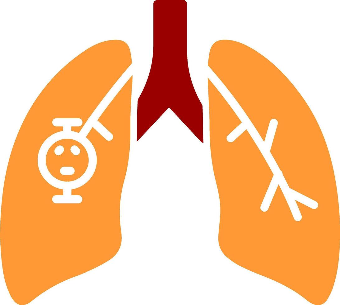 Lung Cancer Vector Icon