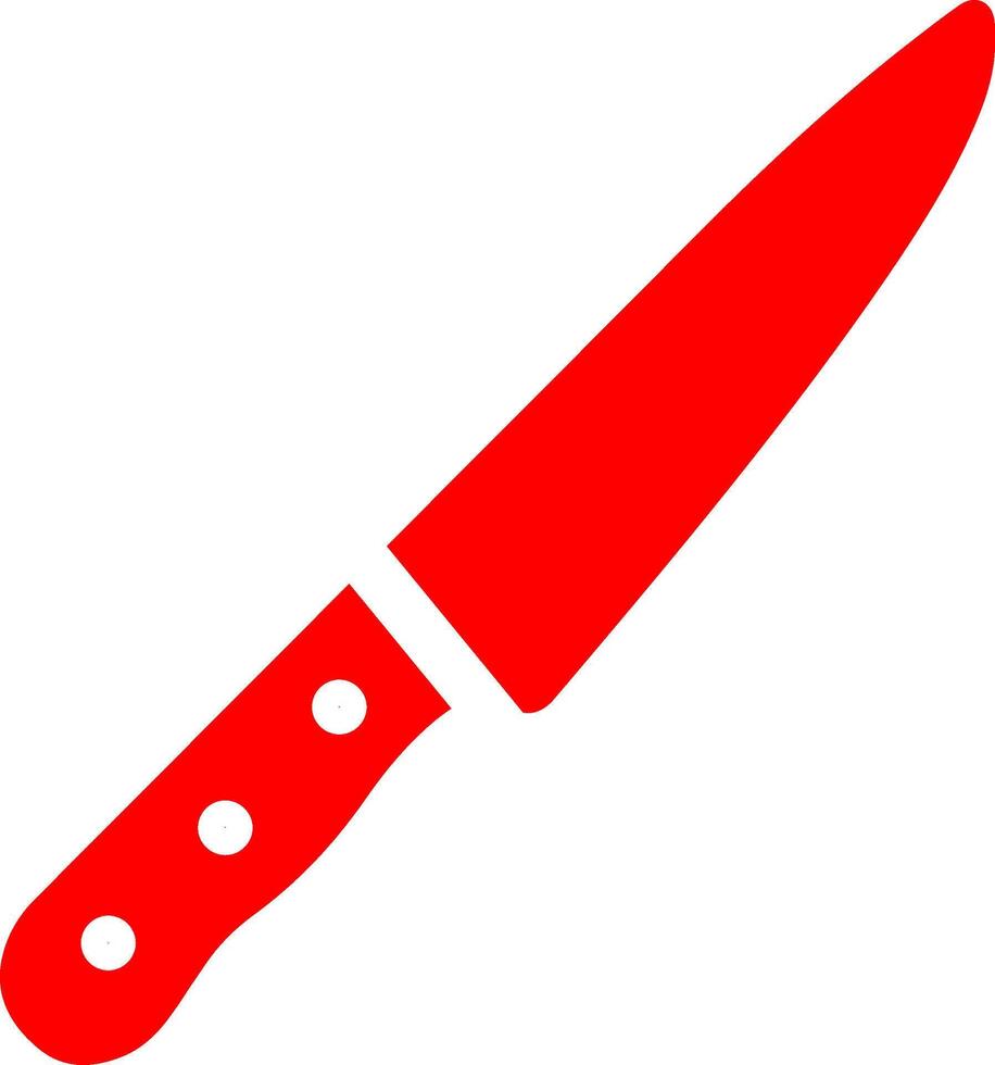 icono de vector de cuchillo