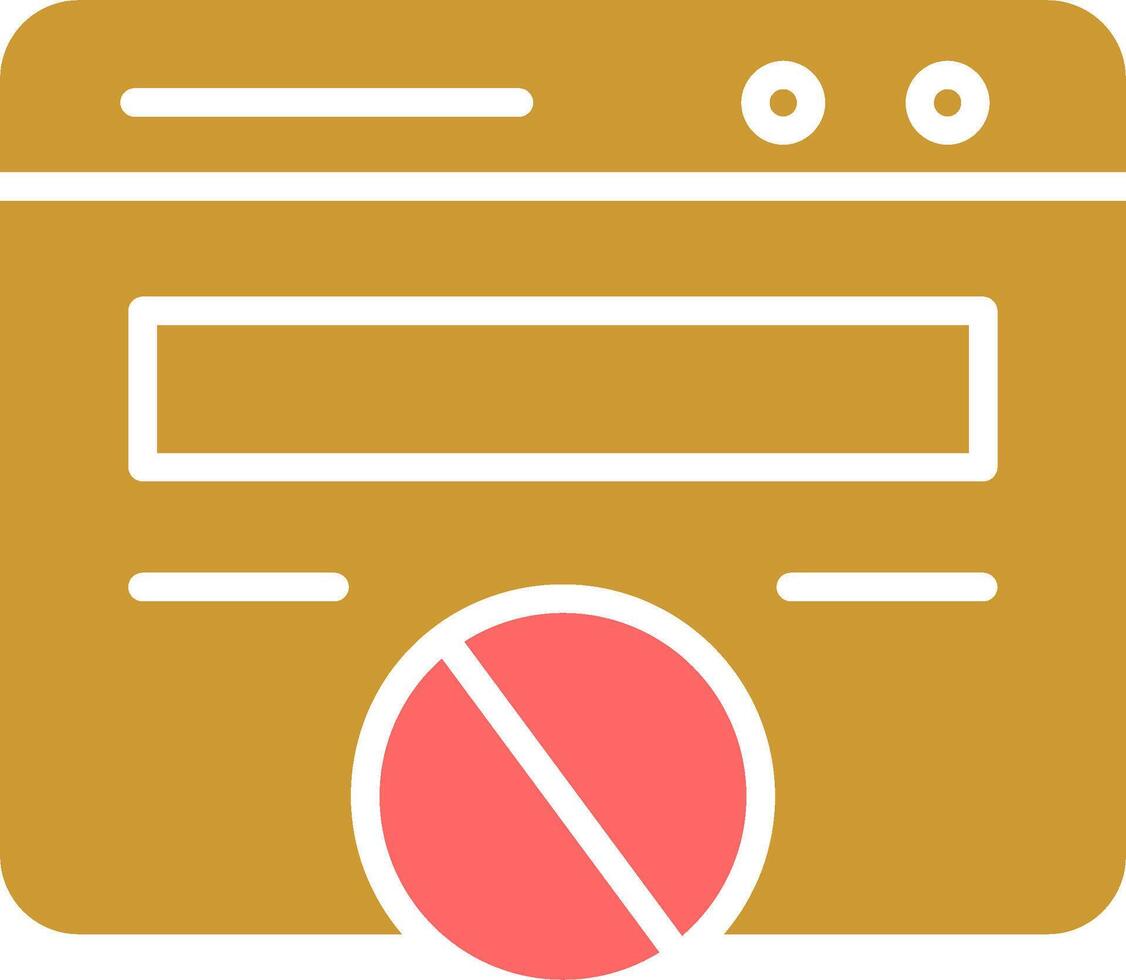 Block Website Vector Icon