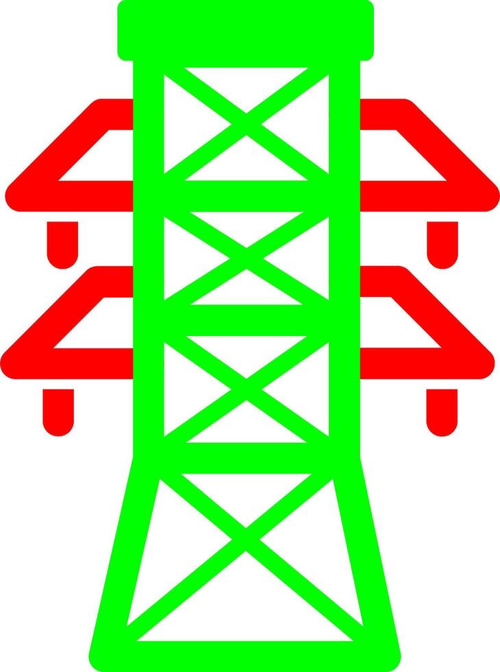 icono de vector de torre de electricidad