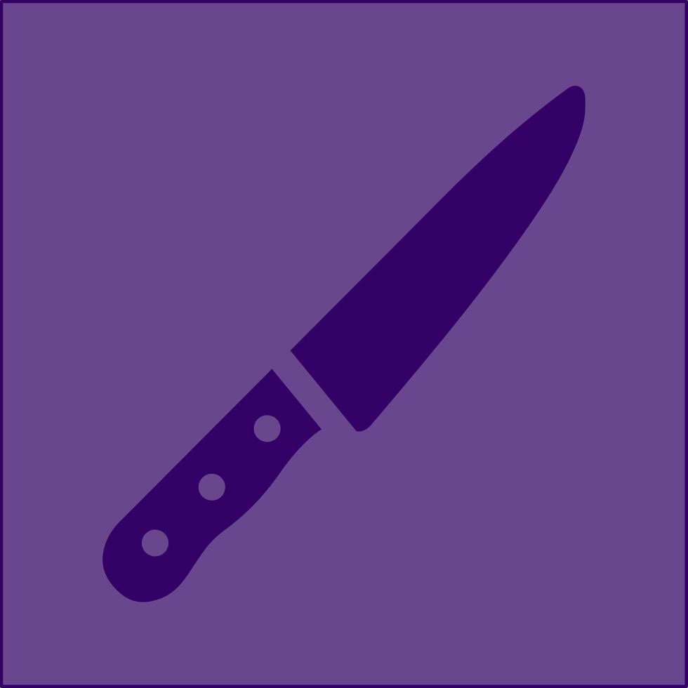 icono de vector de cuchillo