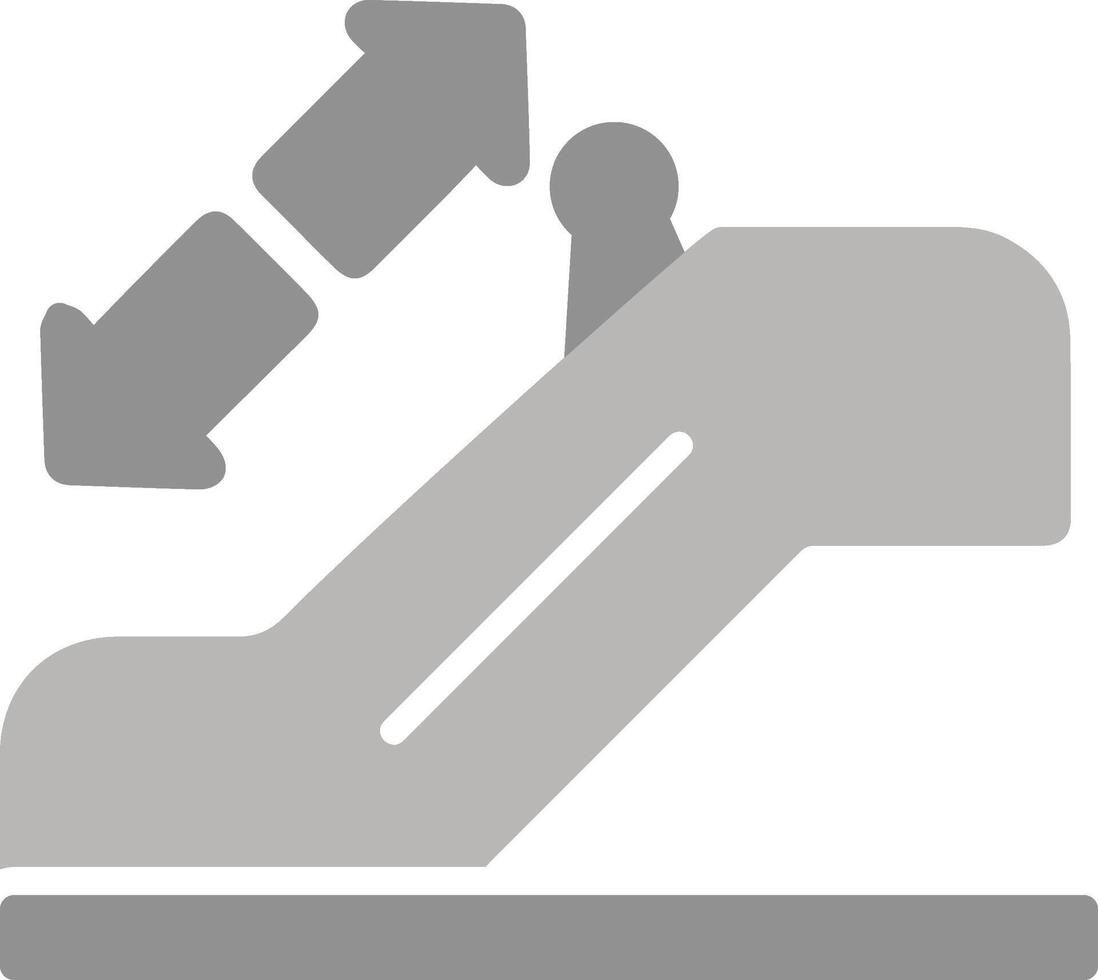 Horizontal Escalator Vector Icon