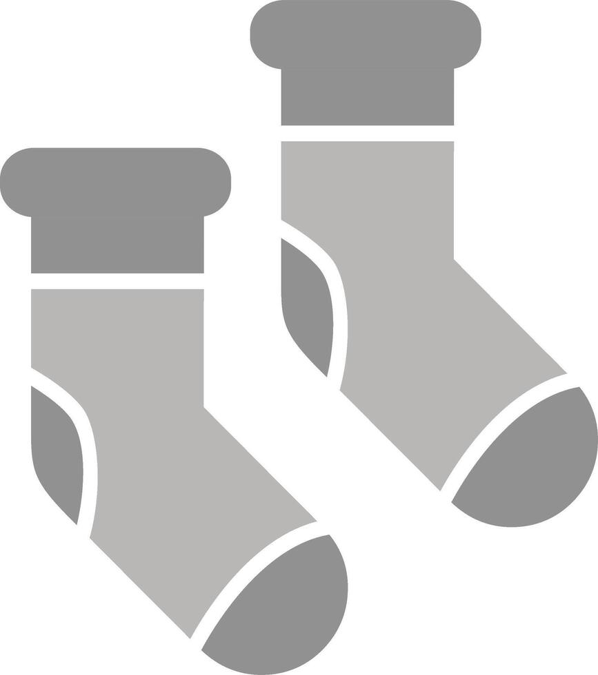 icono de vector de calcetines de invierno