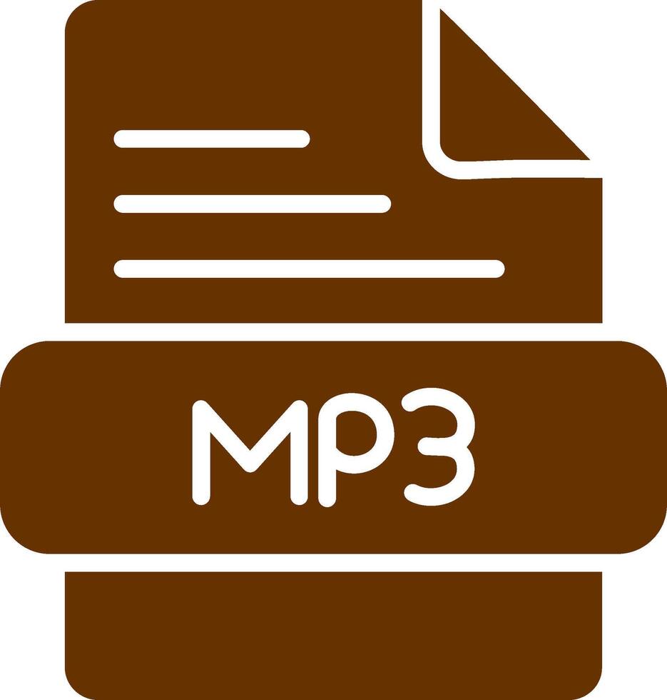 icono de vector de mp3