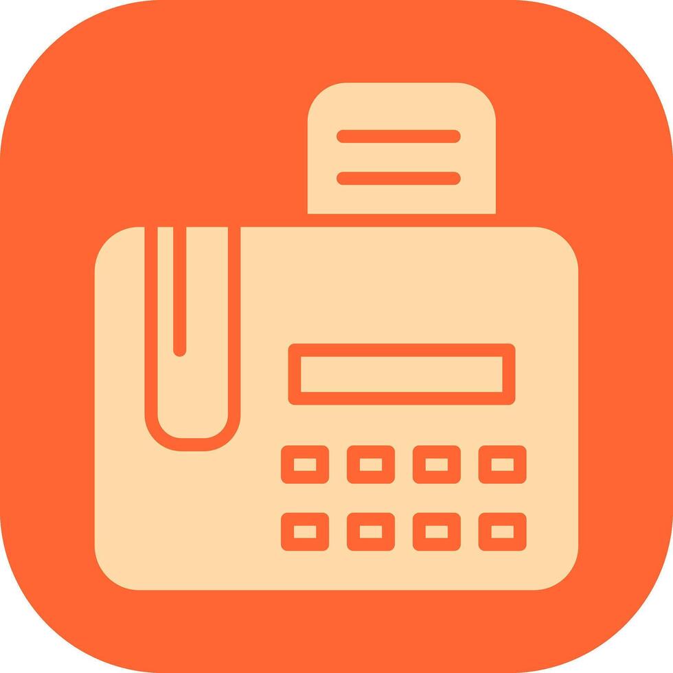 Fax Machine Vector Icon