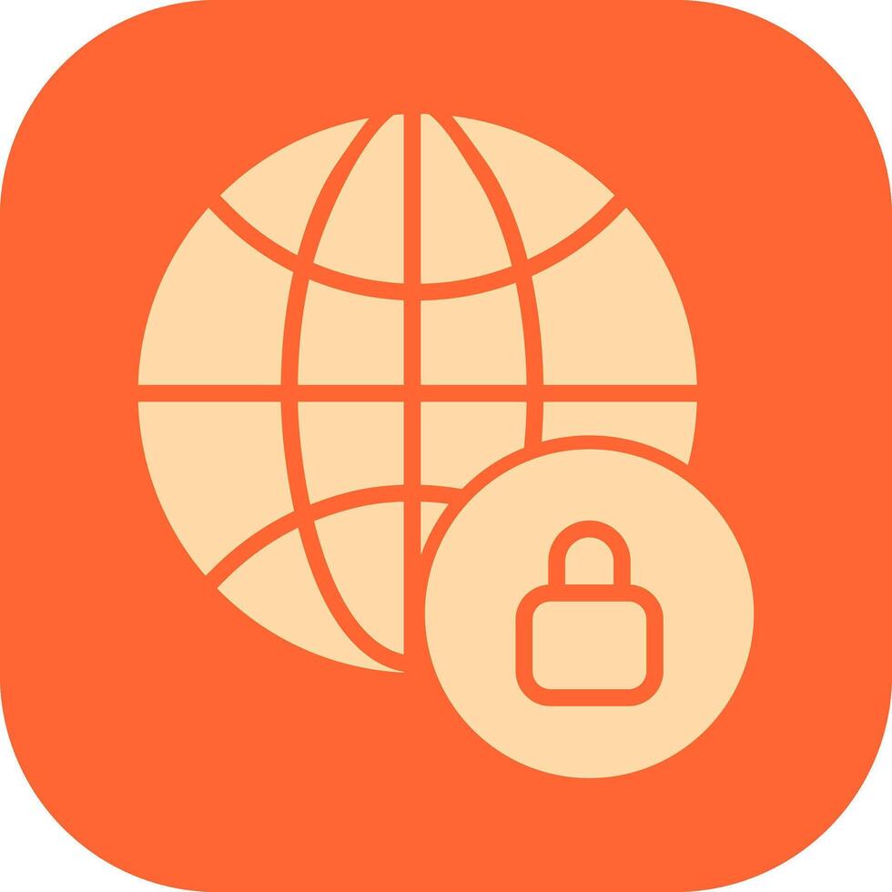 Worldwide Security Vector Icon
