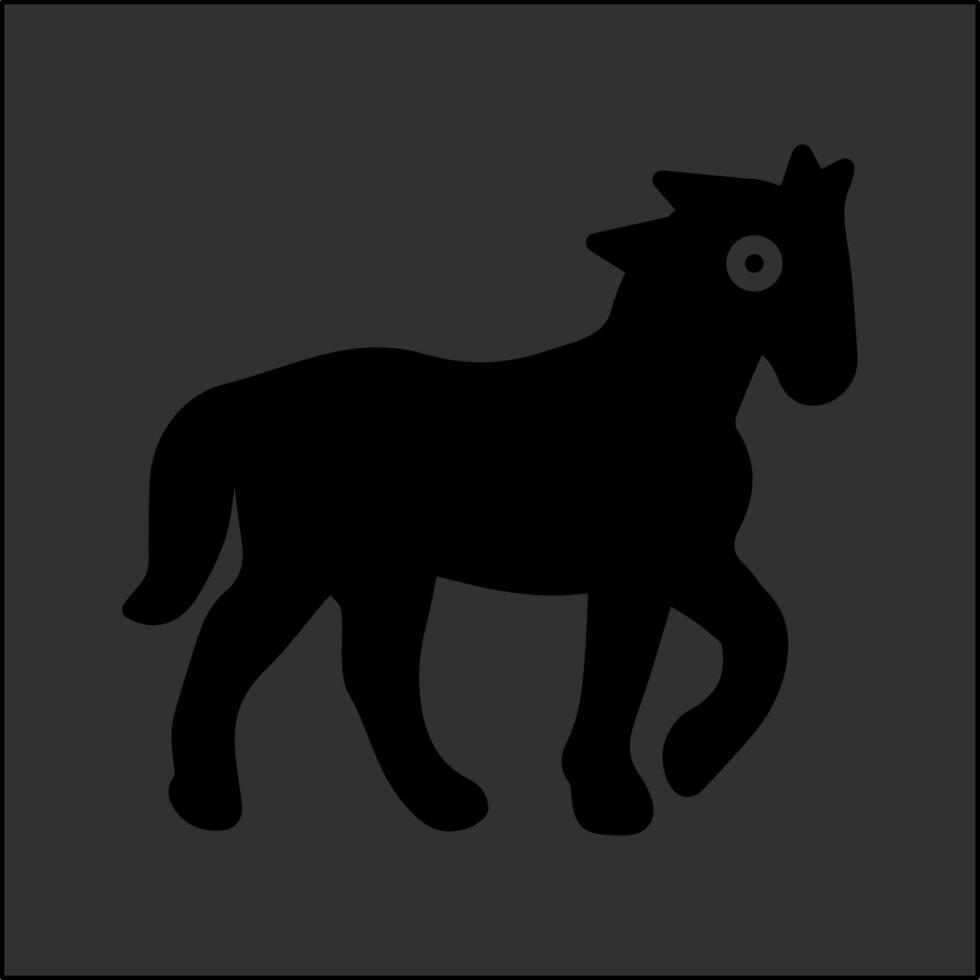 icono de vector de caballo