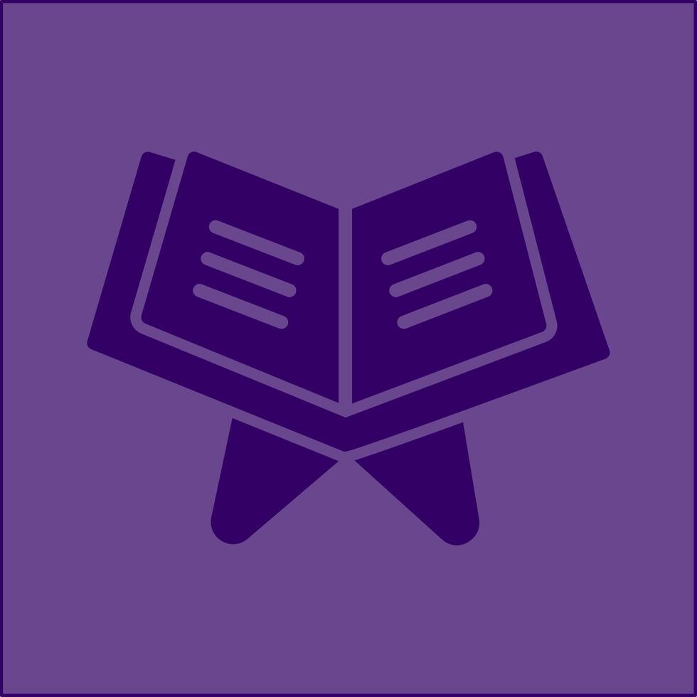 Reading Holy Book Vector Icon