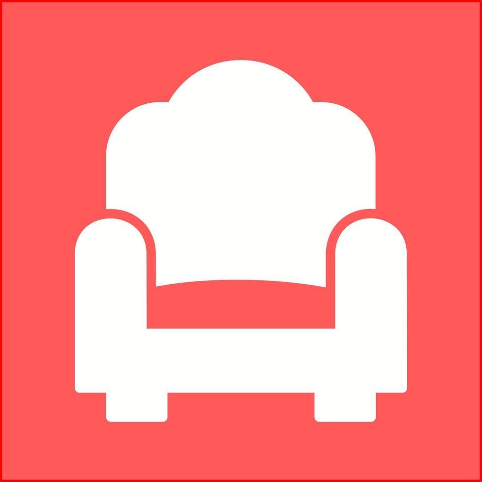 Single Sofa Vector Icon