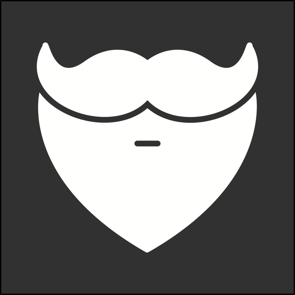 Beard and Moustache I Vector Icon