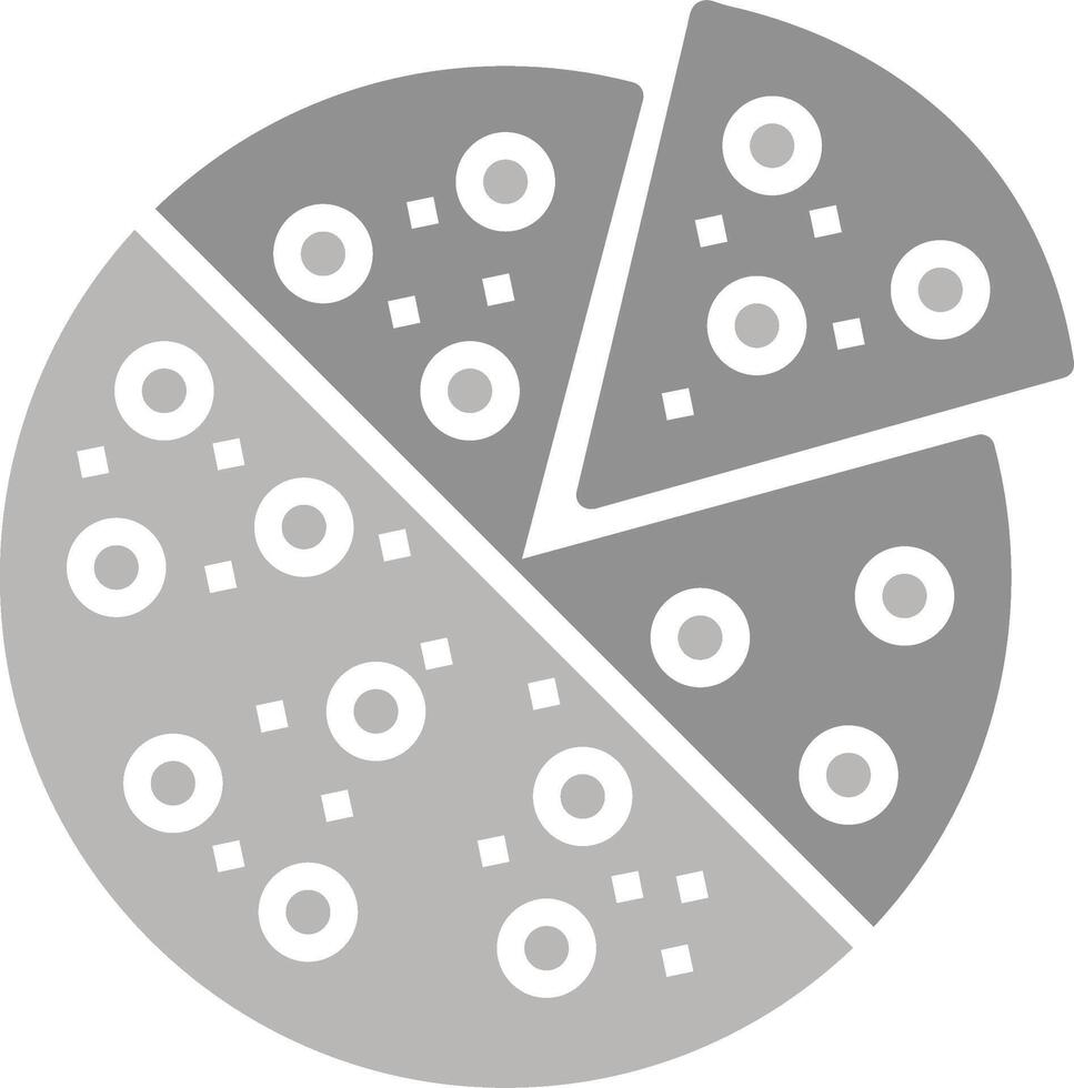 icono de vector de rebanada de pizza