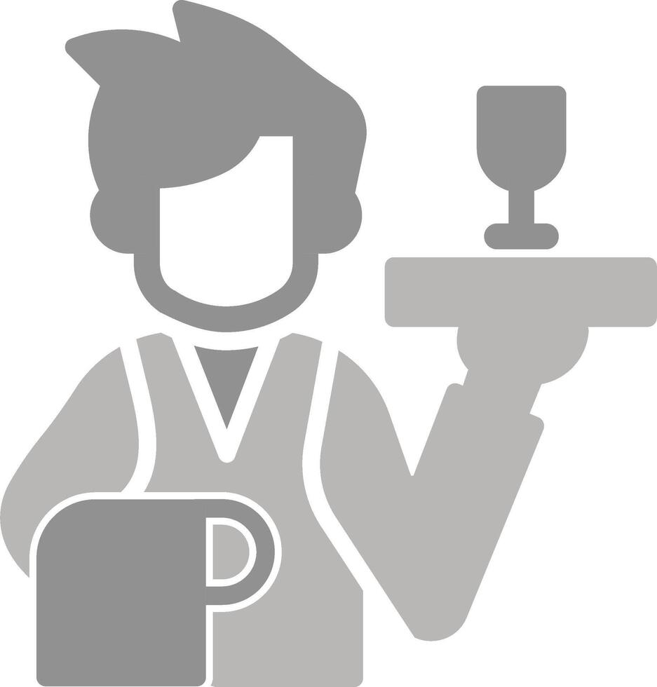 Waiter Vector Icon