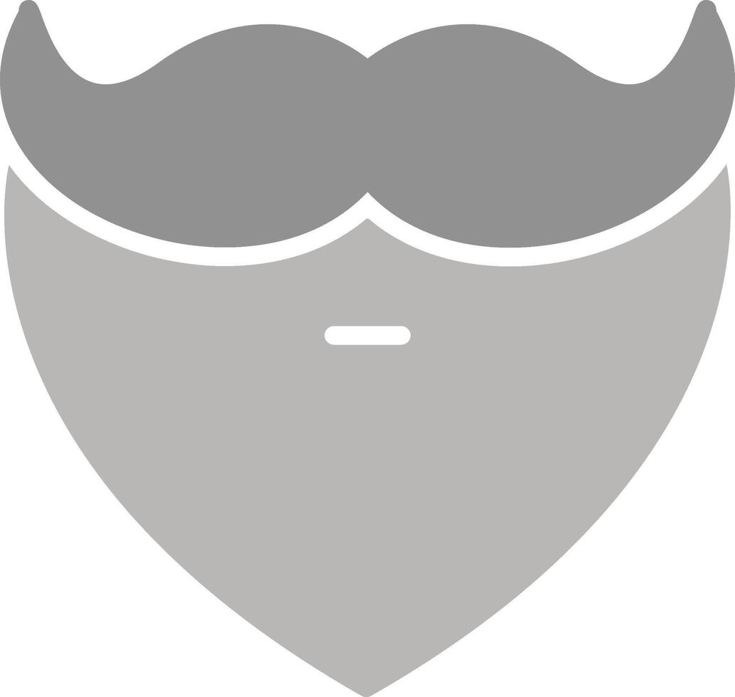 Beard and Moustache I Vector Icon