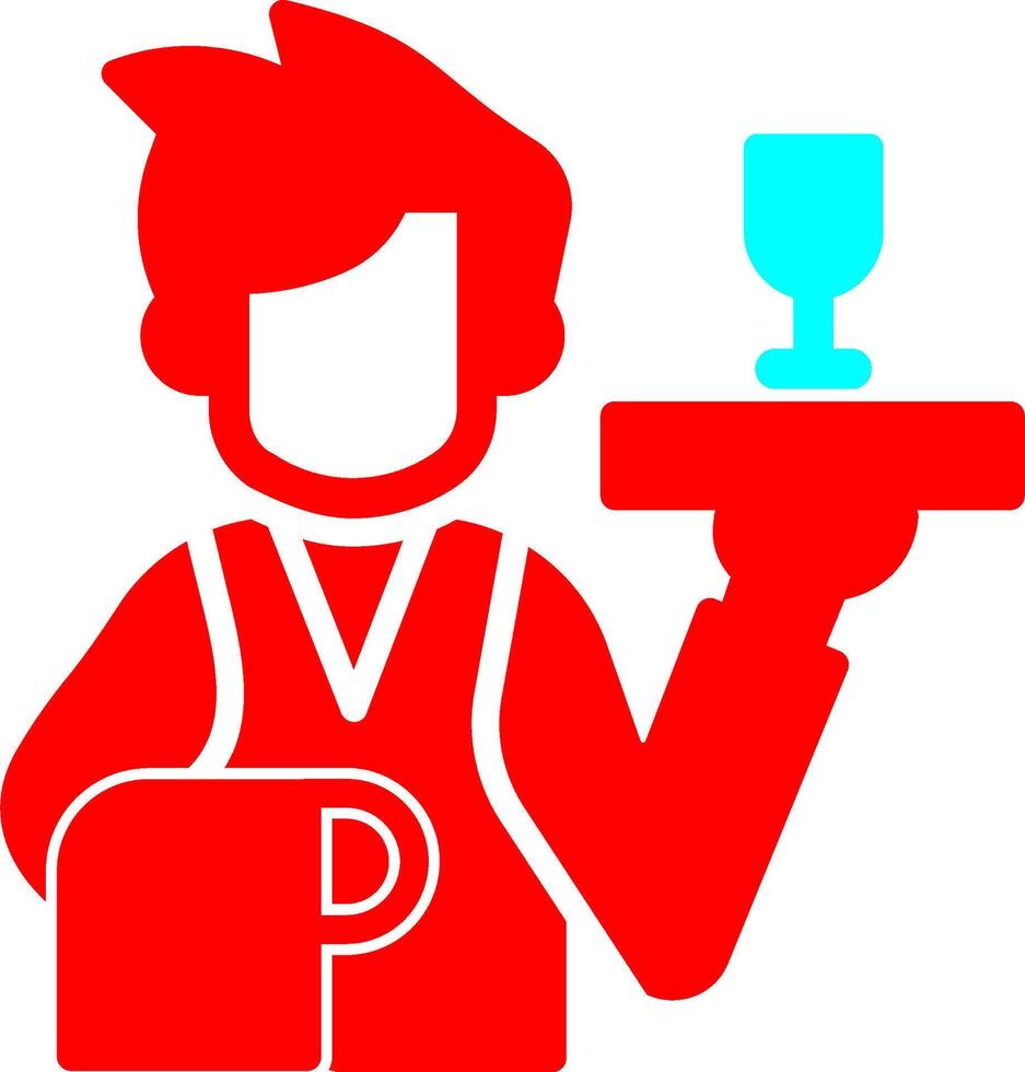 Waiter Vector Icon