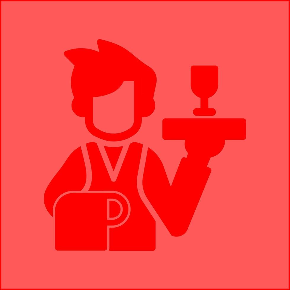 Waiter Vector Icon