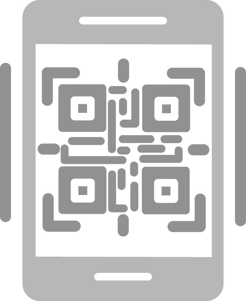 icono de vector de código qr