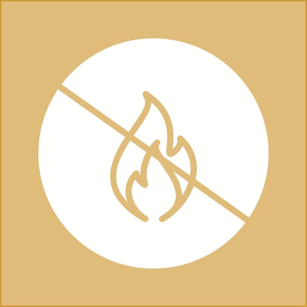 Danger of Flame Vector Icon
