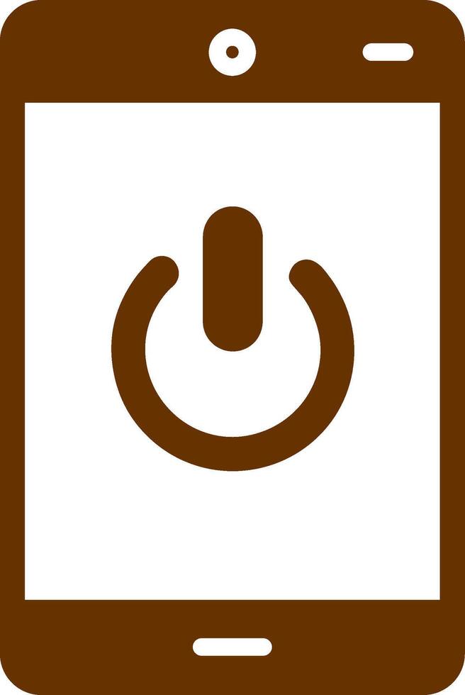 icono de vector de botón de encendido