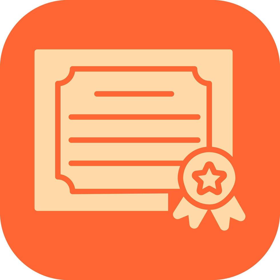 icono de vector de certificado