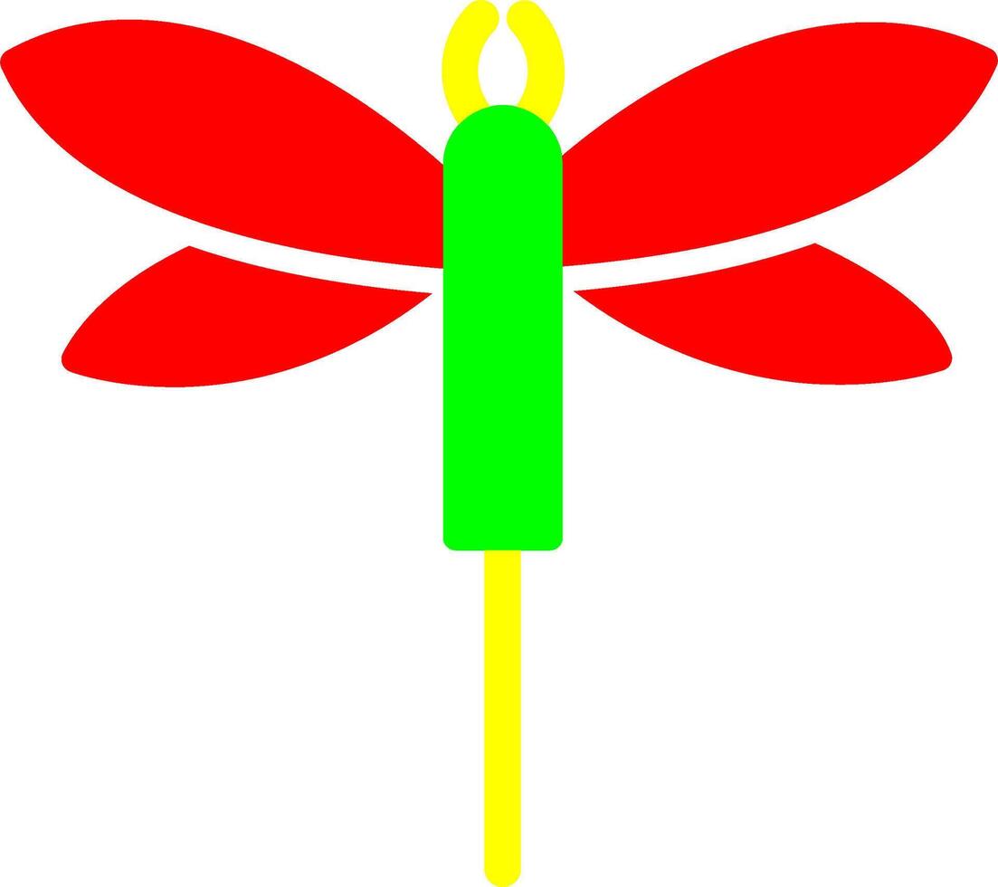 icono de vector de libélula