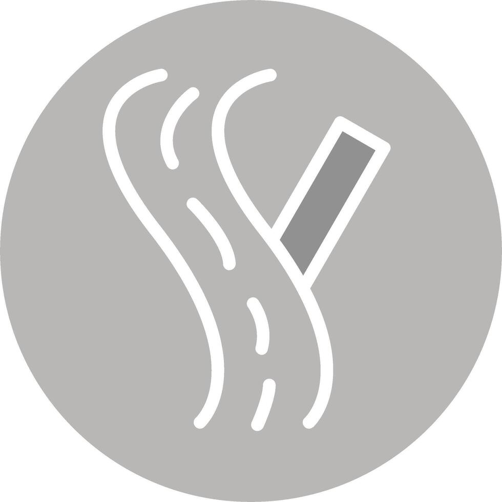 Linked Road Sign Vector Icon