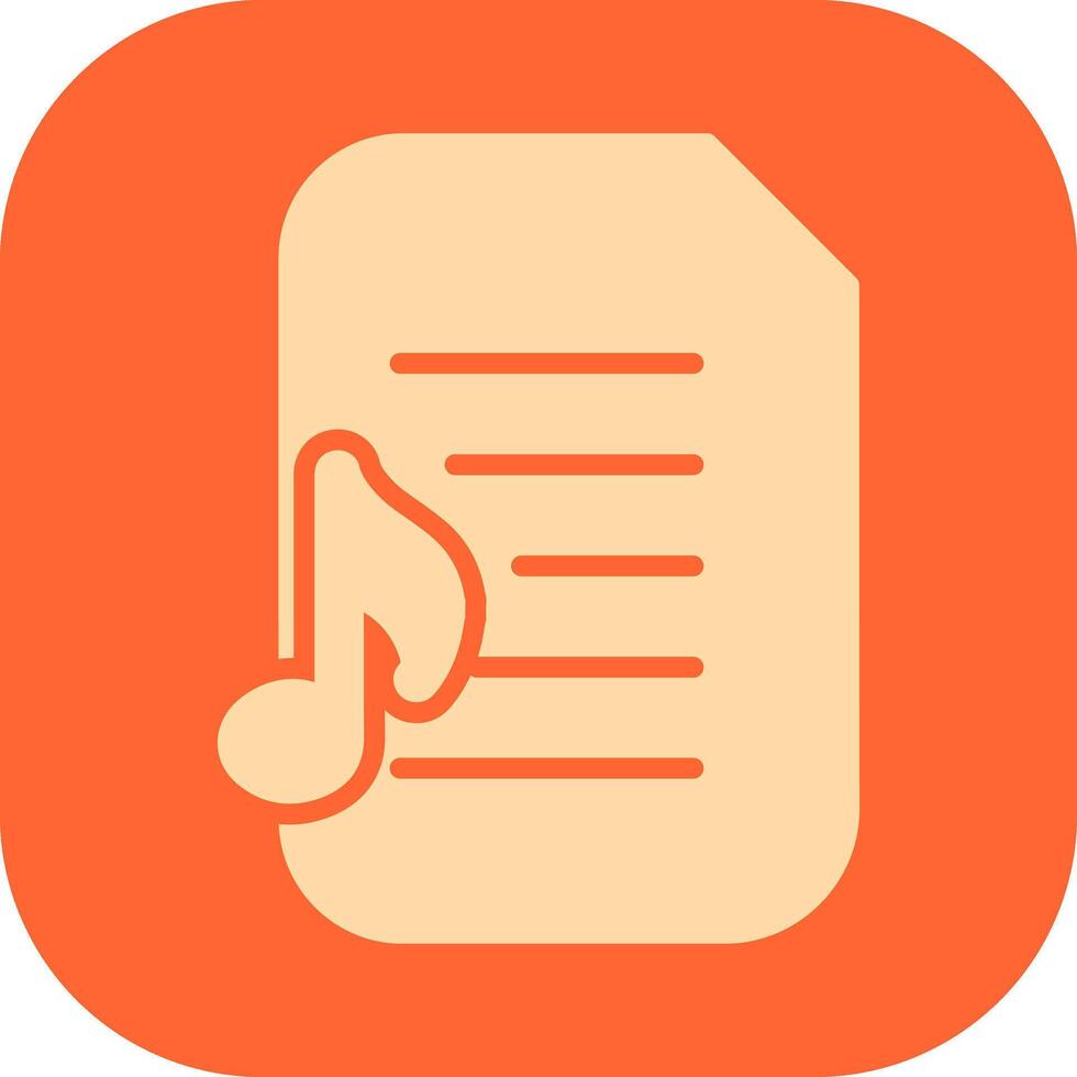 Audio Document Vector Icon