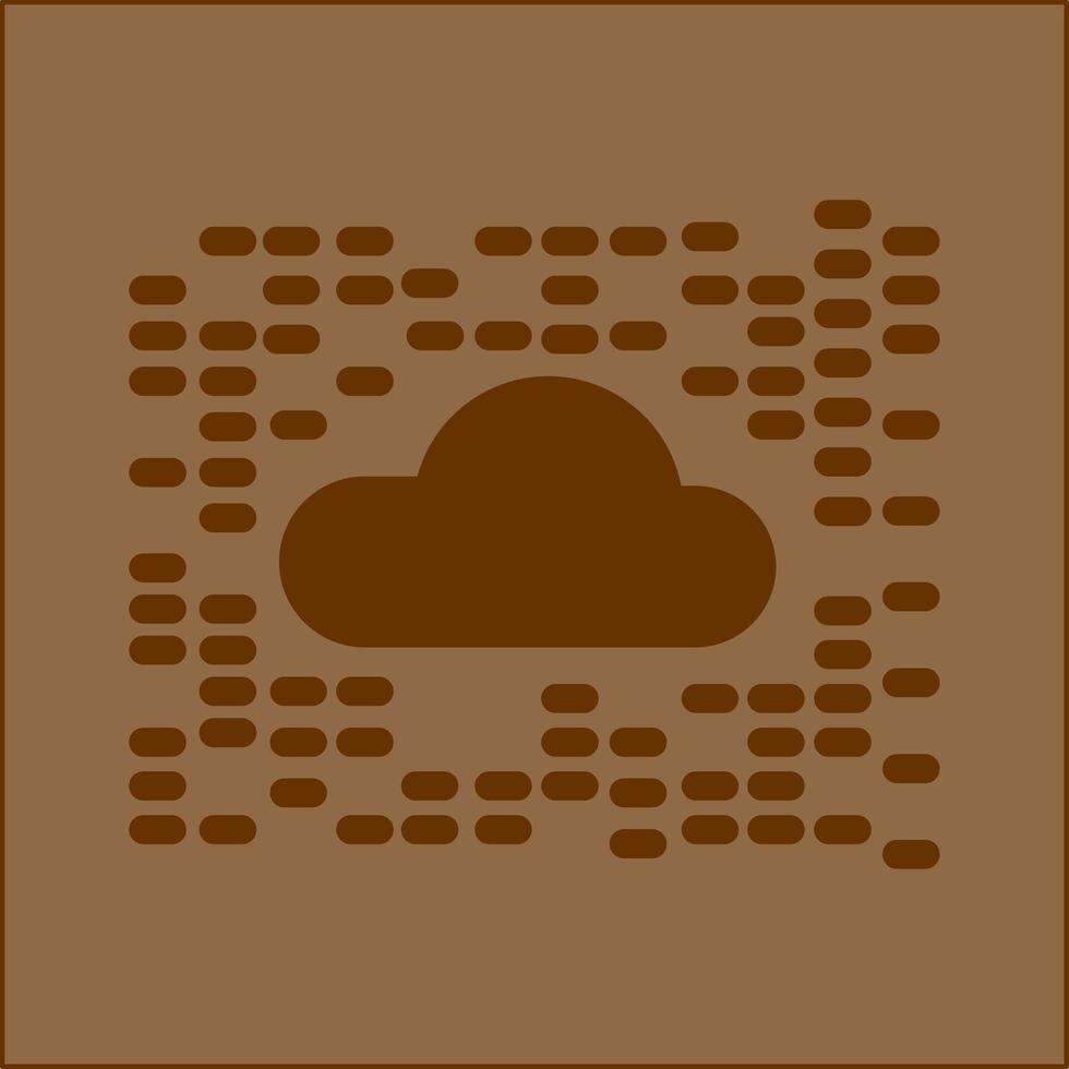 icono de vector de nube