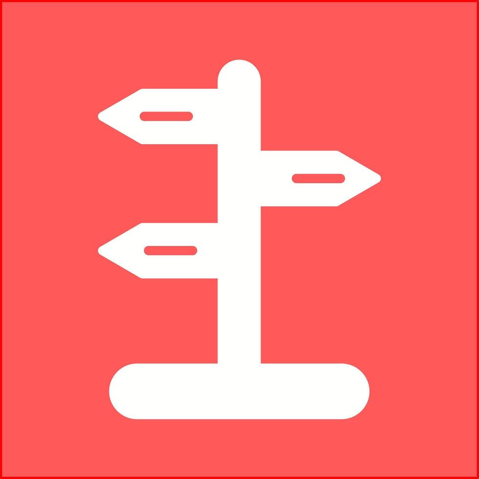 Signpost Vector Icon