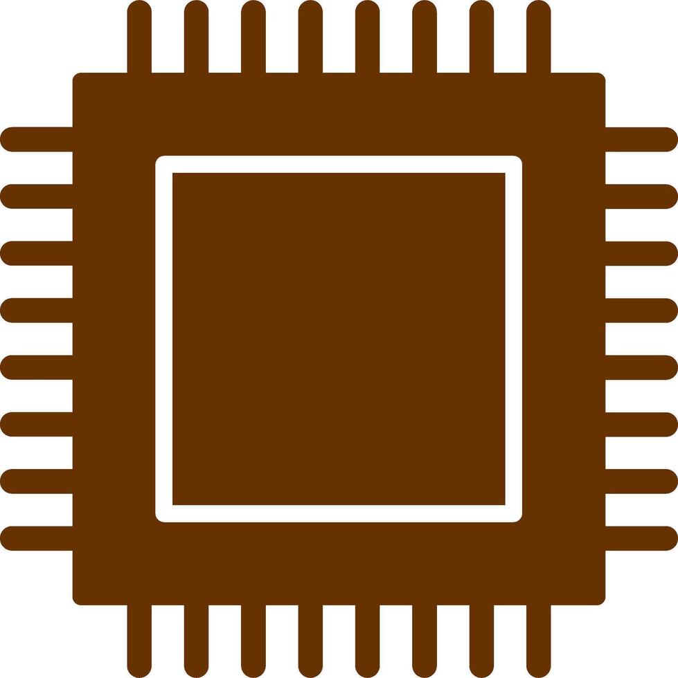 icono de vector de cpu