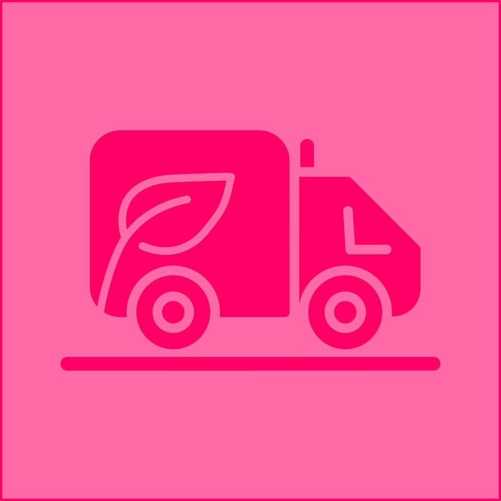 Eco friendly Truck Vector Icon