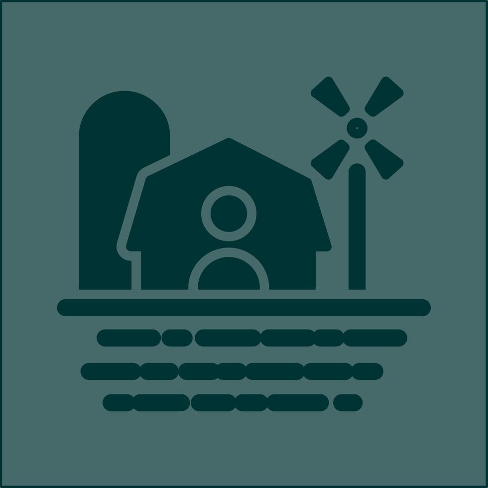 Farm House Vector Icon
