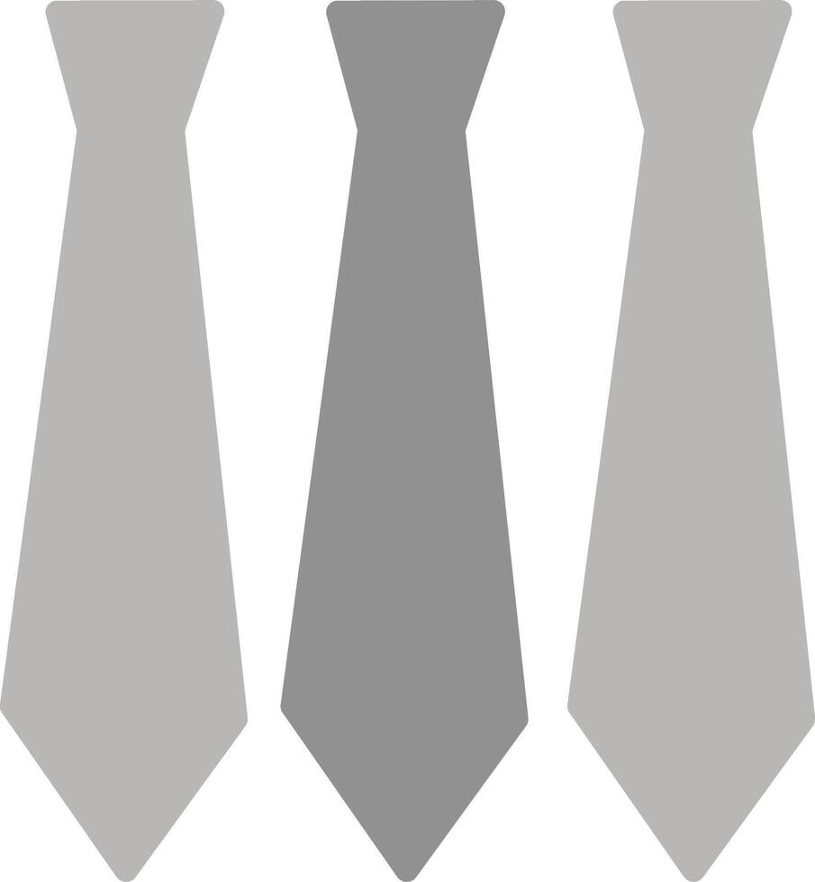 Three Ties Vector Icon