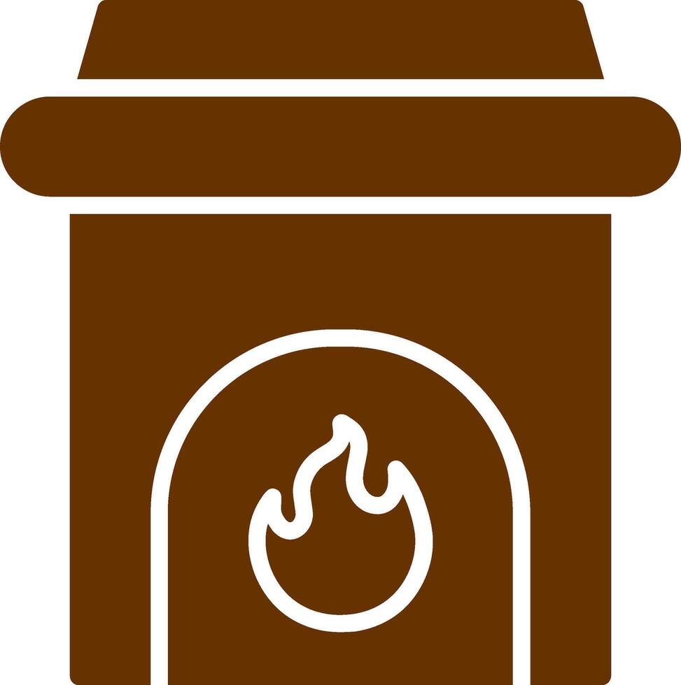 Fireplace Vector Icon