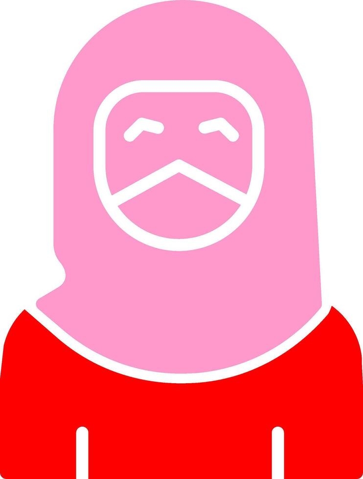 Woman with Niqab Vector Icon