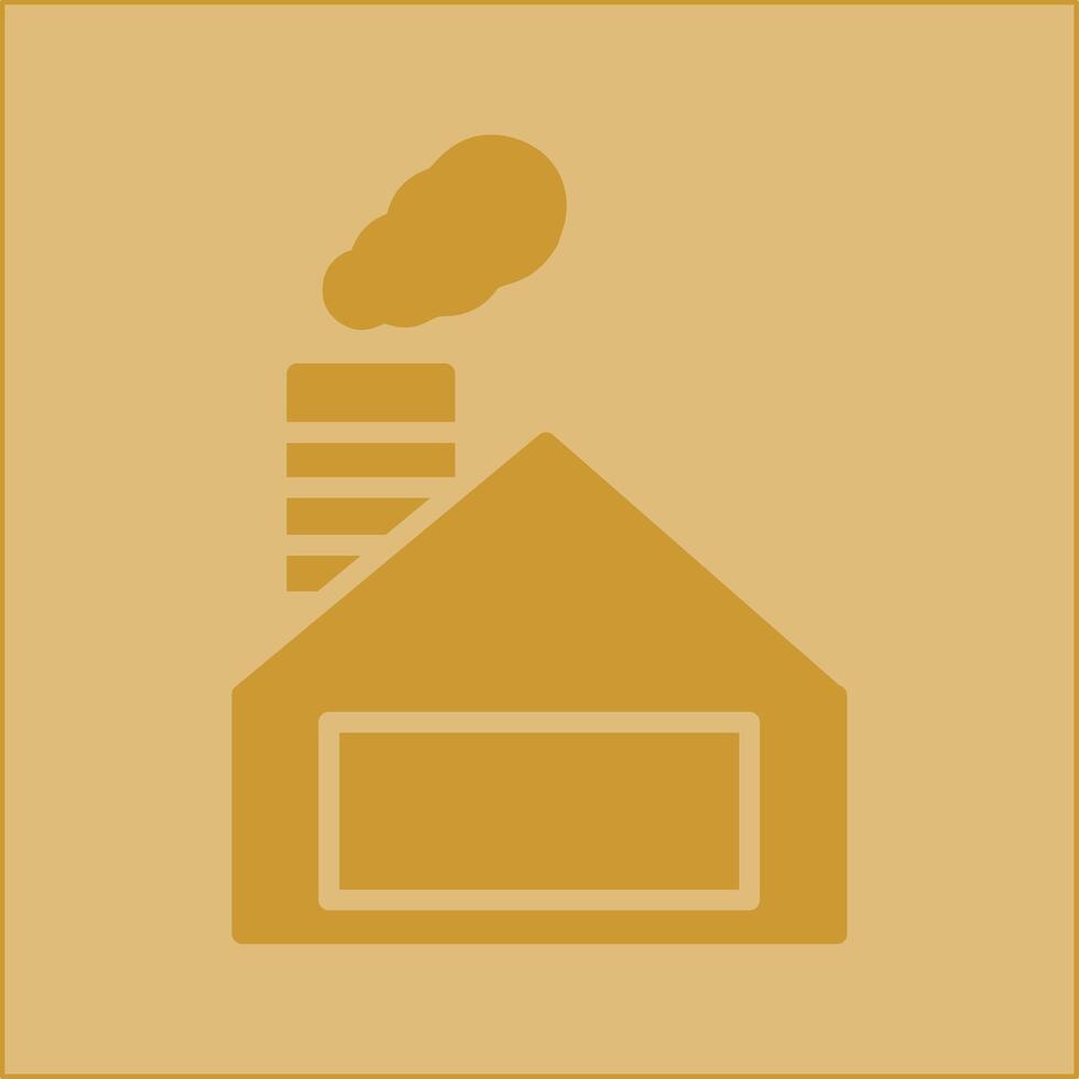 icono de vector de chimenea