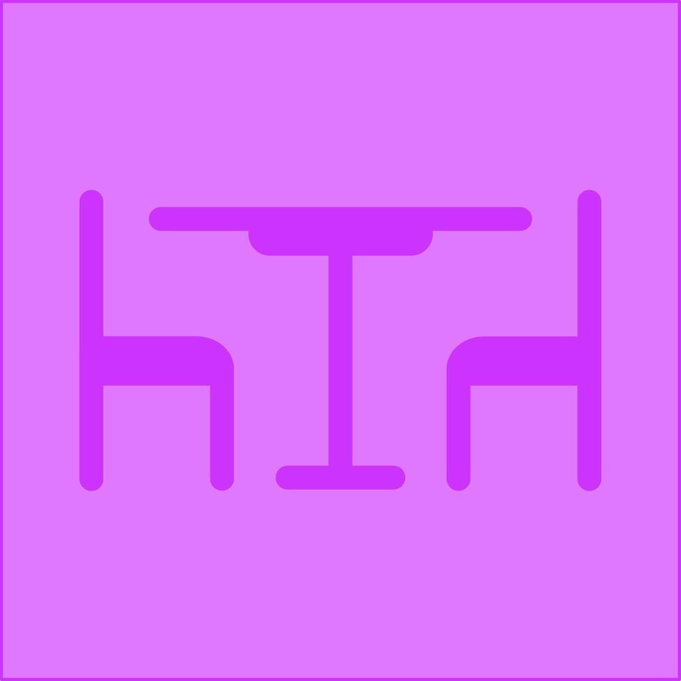 Lunch Table Vector Icon
