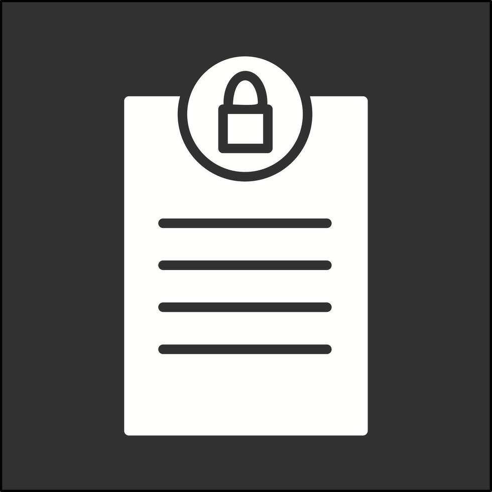 Privacy Page Vector Icon