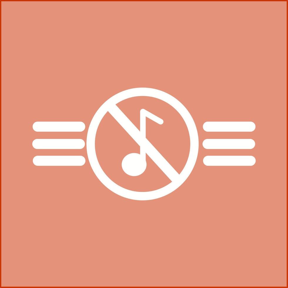 Music Disabled Vector Icon