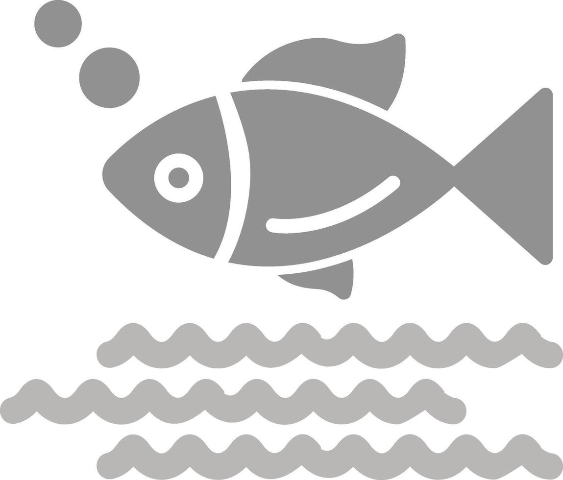 icono de vector de pescado