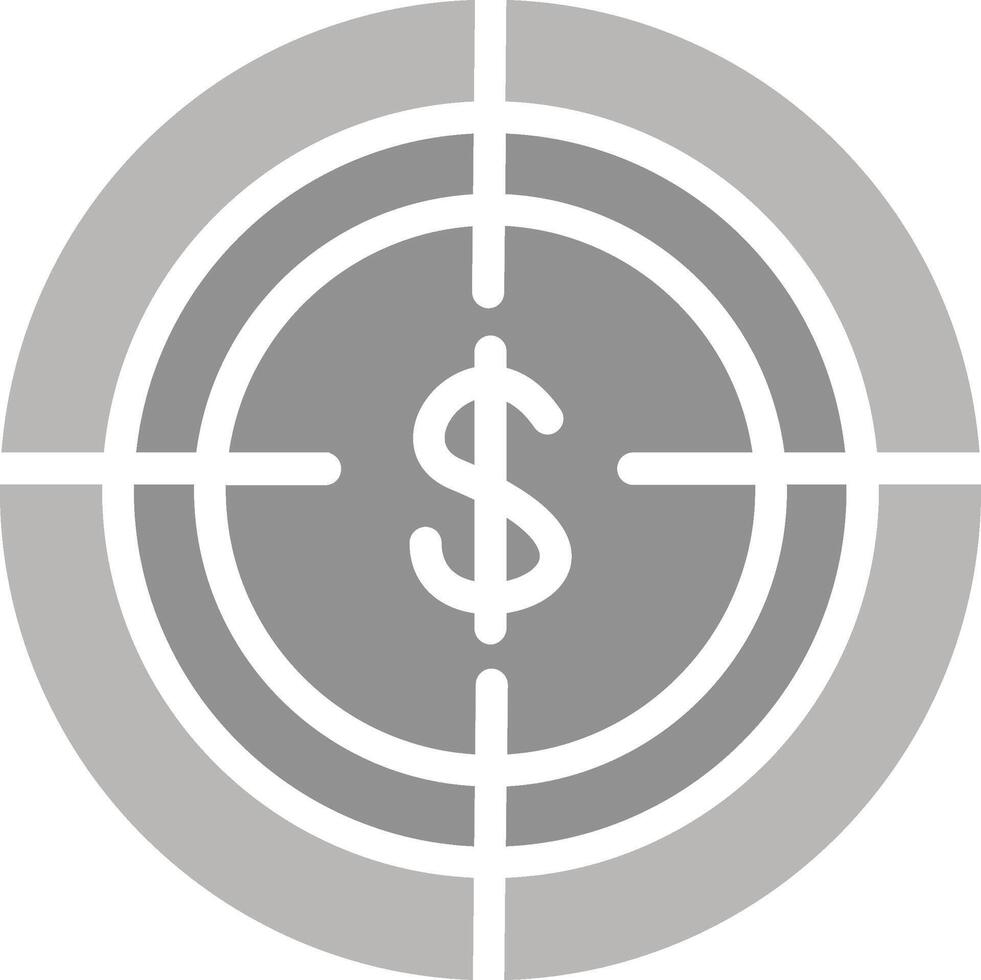 Economic Target Vector Icon