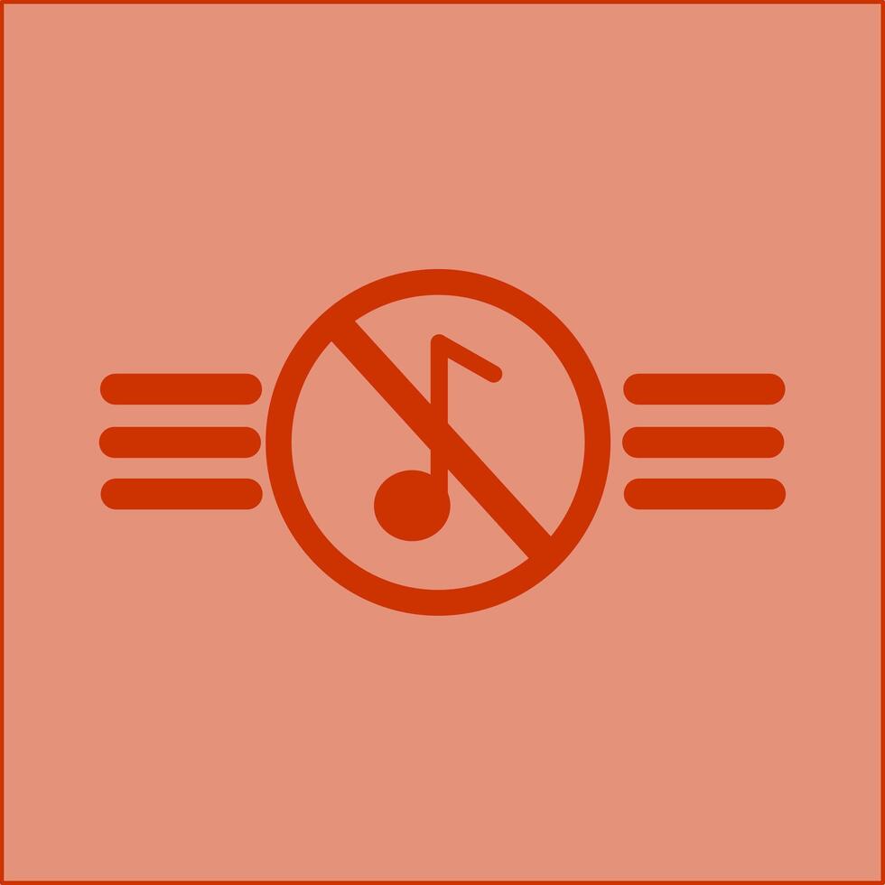 Music Disabled Vector Icon