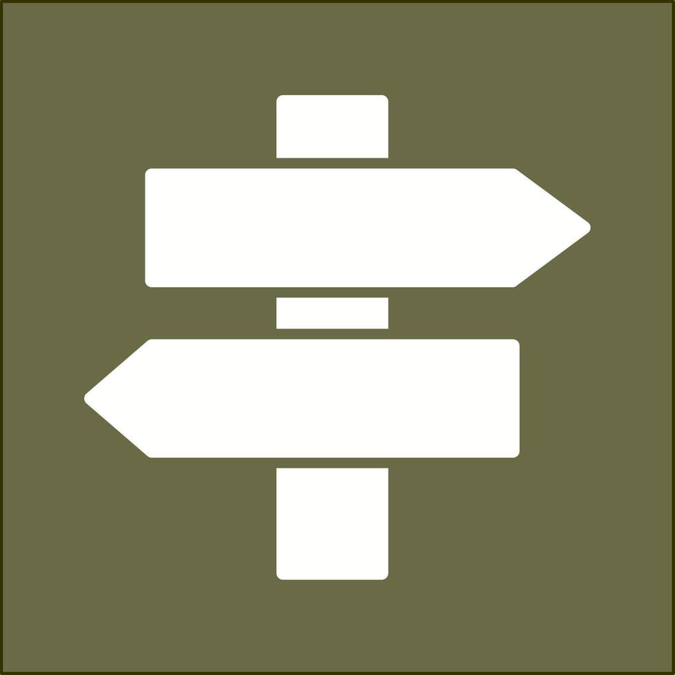 Signpost Vector Icon